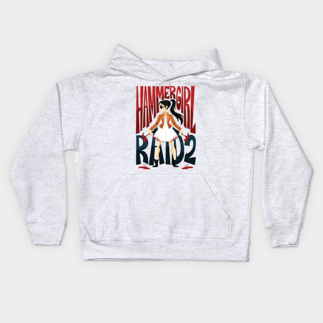 Hammer Girl Kids Hoodie by nocturnallygeekyme